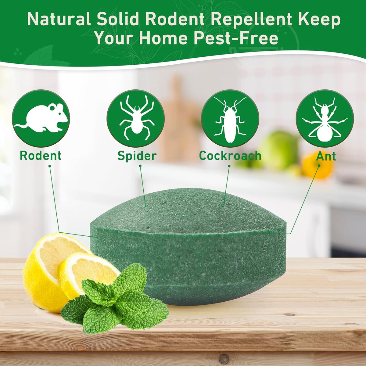 Repelente de plagas de roedores, paquete de 24 repelentes de aceite de menta para ratas, ratas, arañas, cucarachas, hormigas, ardillas, control de plagas en interiores y exteriores, disuasorio natural