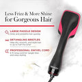 Cepillo Secador y Estilizador REVLON One-Step — Alisa, Desenreda y Reduce el Frizz, Color Negro