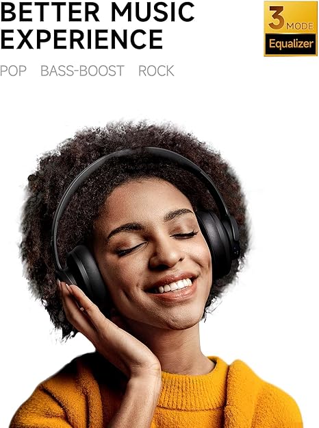 Picun Auriculares Bluetooth B8, auriculares inalámbricos Bluetooth de 120 horas de reproducción con 3 modos de ecualización, baja latencia, llamadas manos libres