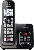 Panasonic KX-TGD830M - Teléfono inalámbrico con contestador automático, bloqueo de llamadas avanzado, identificación de llamadas bilingüe y pantalla de alto contraste, sistema expandible con 1 teléfono inalámbrico - KX-TGD830M (negro metálico)