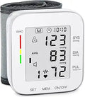 MMIZOO Monitor de Presión Arterial de Muñeca con Pantalla LCD — Memoria 99x2, Estuche Incluido (W1681)