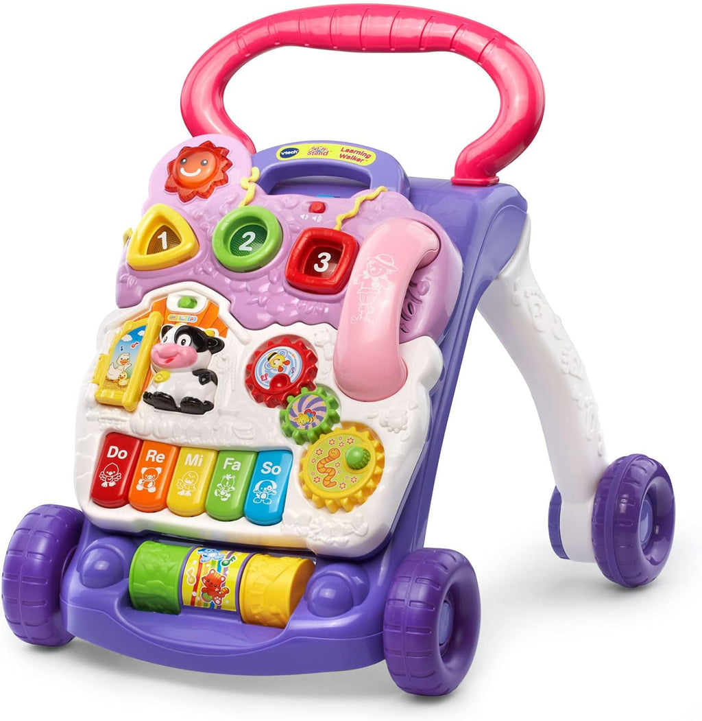 Andador de aprendizaje VTech para sentarse y ponerse de pie (embalaje sin frustraciones), color lavanda
