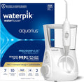 Irrigador Dental Waterpik Aquarius | Limpieza de Dientes, Encías y Brackets | Eléctrico con 10 Ajustes | 7 Puntas para Varios Usuarios | Aprobado ADA | Blanco