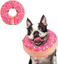 Collar de dona para perro, alternativa a los conos tradicionales o suaves para perros, cono inflable poscirugía para perros pequeños (rosa)