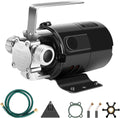 Bomba de transferencia de agua VIVOSUN de 115 V, 1/10 HP, 330 GPH, bomba utilitaria portátil con kit de manguera de agua, ideal para extraer agua de jardines, jacuzzis, barriles de lluvia, piscinas, estanques y acuarios.