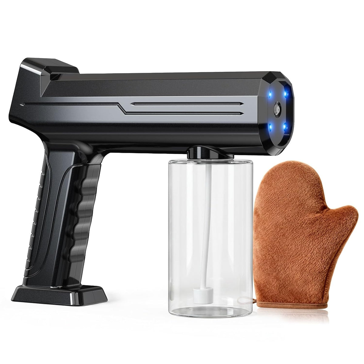 SOLO INCLUYE LA MAQUINA DE BRONCEADO-Máquina de Bronceado en Spray Portátil e Inalámbrica | Rociado Uniforme, Larga Duración de Batería, Ligera | Pistola de Bronceado con Botella de 300ml | para Casa, Salón y Viaje