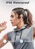Audífonos de Conducción Ósea Laoziniu — Bluetooth 5.3, IPX8, 32GB Integrados, Para Natación y Deporte, Negro