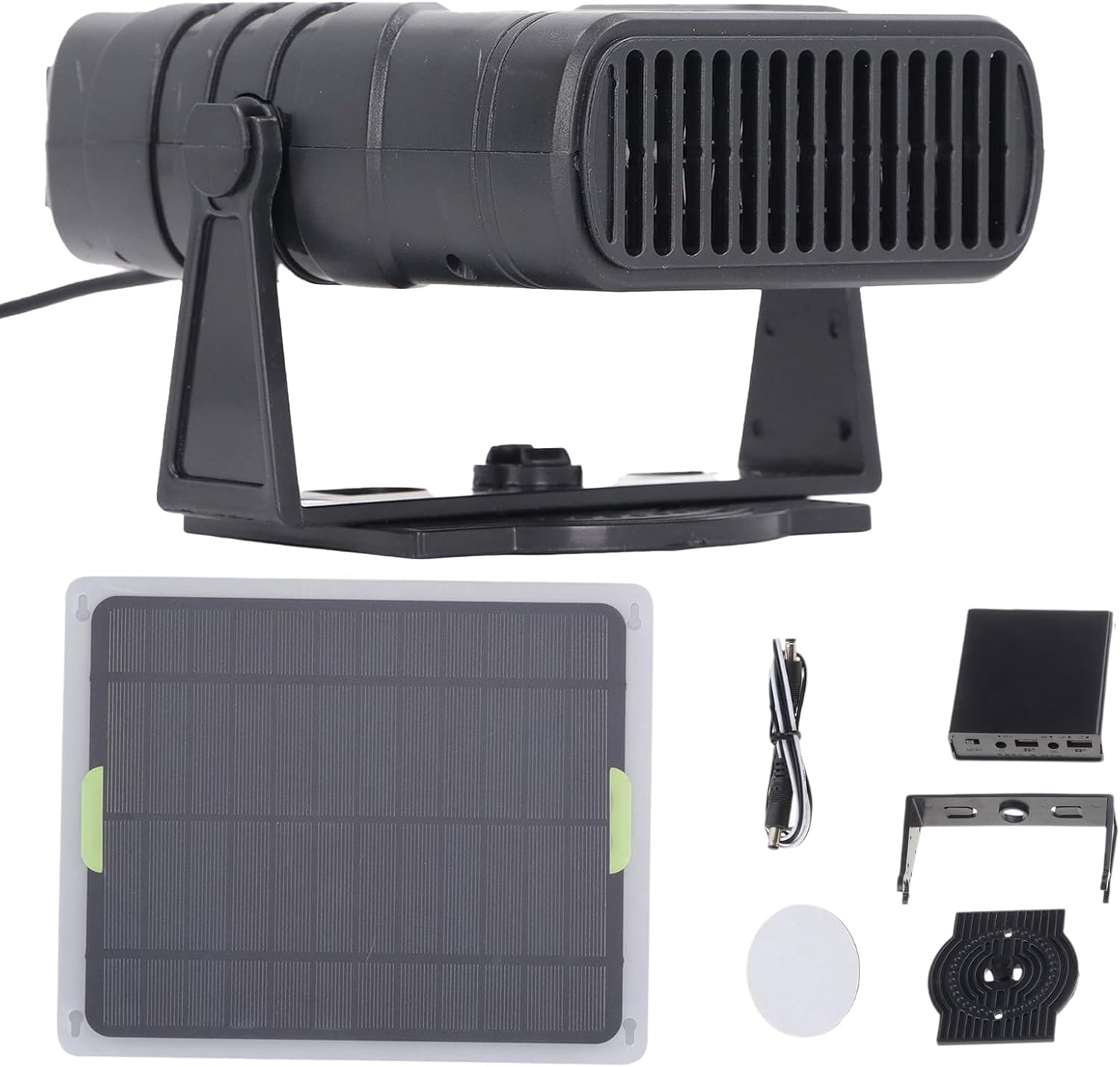 Calentador solar para gallinero, calentador para gallinero en invierno, calentadores solares de 20 W con protección contra sobrecalentamiento, para secar y calentar la caseta de tu mascota (pizarra de 20 W, calentador, caja de batería) 