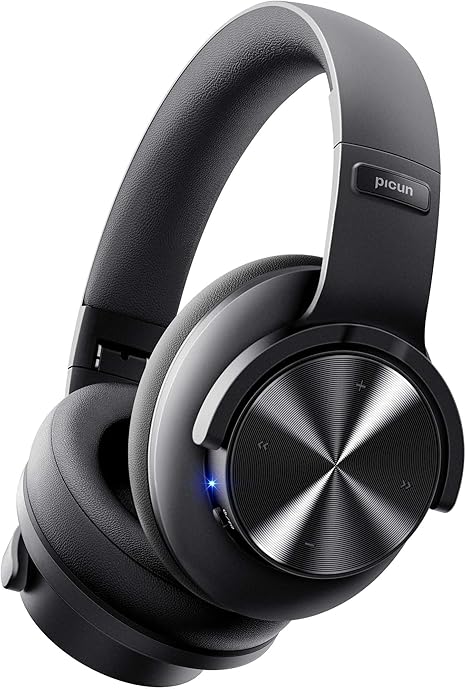 Picun Auriculares Bluetooth B8, auriculares inalámbricos Bluetooth de 120 horas de reproducción con 3 modos de ecualización, baja latencia, llamadas manos libres