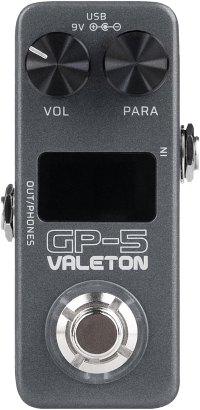 Valeton GP-5 – Procesador Multi-Efectos Compacto para Guitarra | NAM/IR Loader | Incluye Cable TRS VOLKTONE