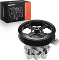 Bomba de dirección asistida A-Premium, con polea, compatible con Dodge Caliber 2007-2012 y Jeep Compass 2007-2017, Patriot 2007-2017, 2.0L 2.4L, reemplaza los números de pieza 5105048AB y 5105048AC.