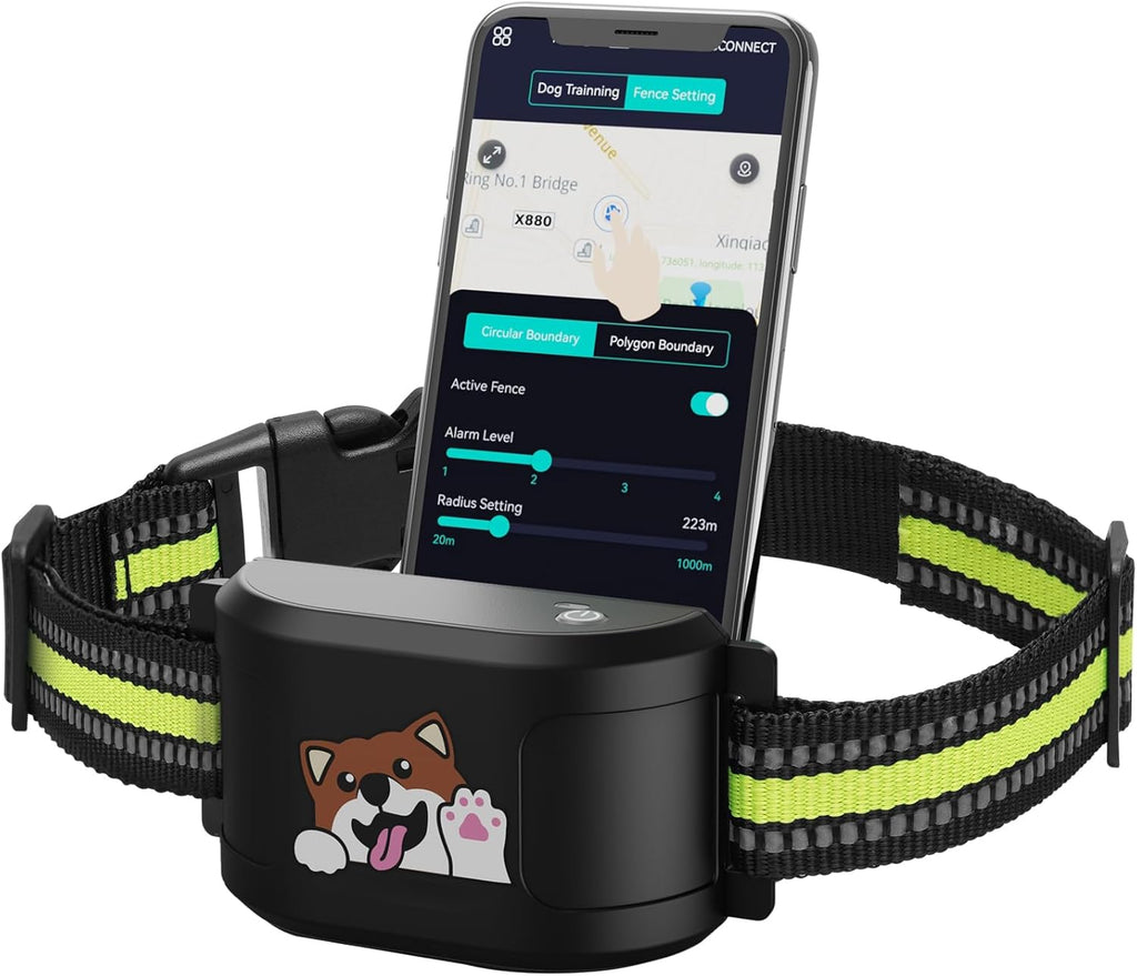 Cerca Eléctrica GPS para Perros | Inalámbrica Sin Suscripción Collar Recargable IPX7