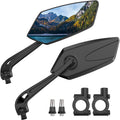 Espejos retrovisores para bicicleta (paquete de 2), espejos para manillar de bicicleta eléctrica, espejos retrovisores de seguridad ajustables 360°, lente de cristal resistente a los arañazos, accesorios universales para bicicleta.