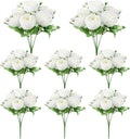 Pack 8 Ramos de Peonías Artificiales Blancas de Seda – Hortensias Falsas para Bodas, Mesas y Decoración del Hogar