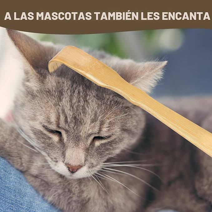 YIMICOO Paquete de 2 rascadores de espalda de bambú de madera, 17 pulgadas de largo mango para adultos, hombres y mujeres, con hermoso embalaje de regalo