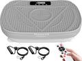SIN ACCESORIOS Y EL CONTROL REMOTO NO FUNCIONA-Plataforma vibratoria Homesy para ejercicios: entrenamiento de cuerpo completo, quema de grasa y soporte linfático. Incluye control remoto y bandas de resistencia.