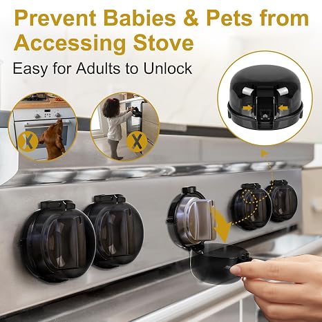 Fundas para Pomos de Estufa – Pack de 5 | Seguridad Infantil Resistente al Calor