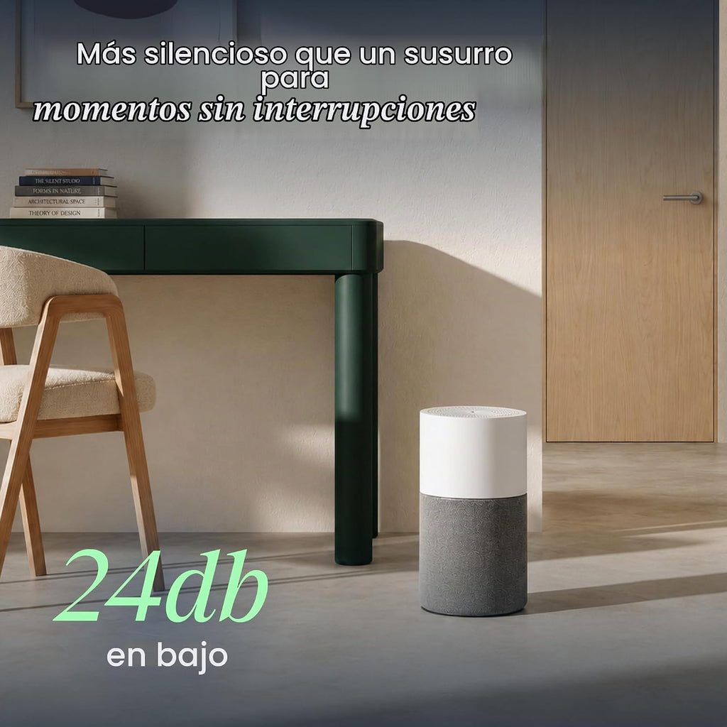 BLUEAIR Purificadores de aire para dormitorio, habitación pequeña, purificadores de aire para el hogar, purificadores de aire para mascotas, alergias, limpiador de aire, purificador de aire HEPASilent