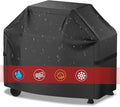 Funda para parrilla, cubierta para parrilla de barbacoa, impermeable, resistente a la intemperie, a prueba de roturas, anti-UV, resistente a la decoloración, con correa de velcro ajustable, cubierta para parrilla de gas