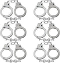 Esposas Metálicas Liberty Imports 6 Pack – Acero Inoxidable con Llaves para Fiestas y Disfraz