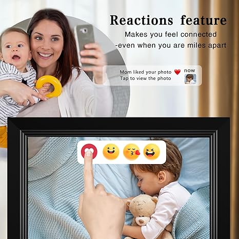 Marco de Fotos Digital WiFi Frameo 10.1" — 32GB, Pantalla IPS HD Táctil, Recibe Fotos y Videos desde el Teléfono, Regalo para Padres y Abuelos