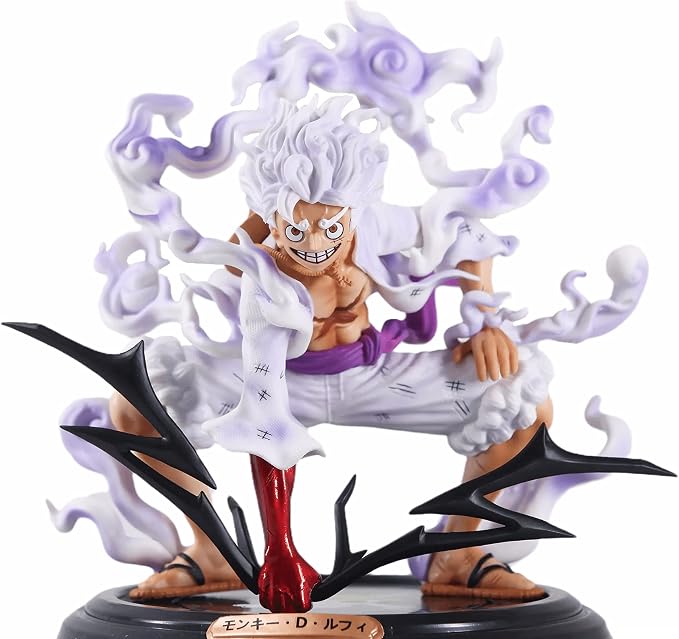 Figura Coleccionable Luffy Gear 5 Fire – One Piece – Decoración para Escritorio