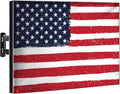 Funda para TV Exterior Garnetics 55 Pulgadas | Resistente a la Intemperie | Protectores Smart Shield | Exteriores Mudanzas Almacenamiento | Bandera EE. UU. | 1 Unidad