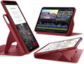 Funda ESR para iPad Pro de 11 pulgadas (M5/M4) 2025/2024, funda giratoria con cubierta magnética extraíble, soporte ajustable vertical/horizontal, 9 ángulos de soporte, serie Shift, rojo.