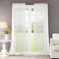 Dreaming Casa Cortinas Transparentes Blancas de Voile | Bolsillo para Barra, 84 pulgadas de Largo, para Sala, 52 pulgadas Ancho x 84 Largo, 2 Paneles