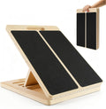 Tabla inclinada de madera para estiramiento de pantorrillas Tabla inclinada ajustable para sentadillas, estiramiento de tobillo y tendón de Aquiles, estirador de pies para fisioterapia, cuña antideslizante para rodillas sobre los dedos de los pies