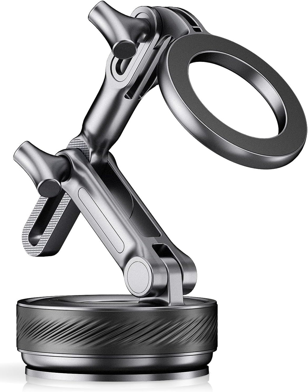 Soporte magnético para teléfono para tu coche, soporte de vacío mejorado de 360°, succión de más de 108 libras y imán de 3000 gf, soporte para teléfono de coche para teléfonos Android de 17 Pro Max, 16, 15, 14, 13 y 12 pulgadas (negro).