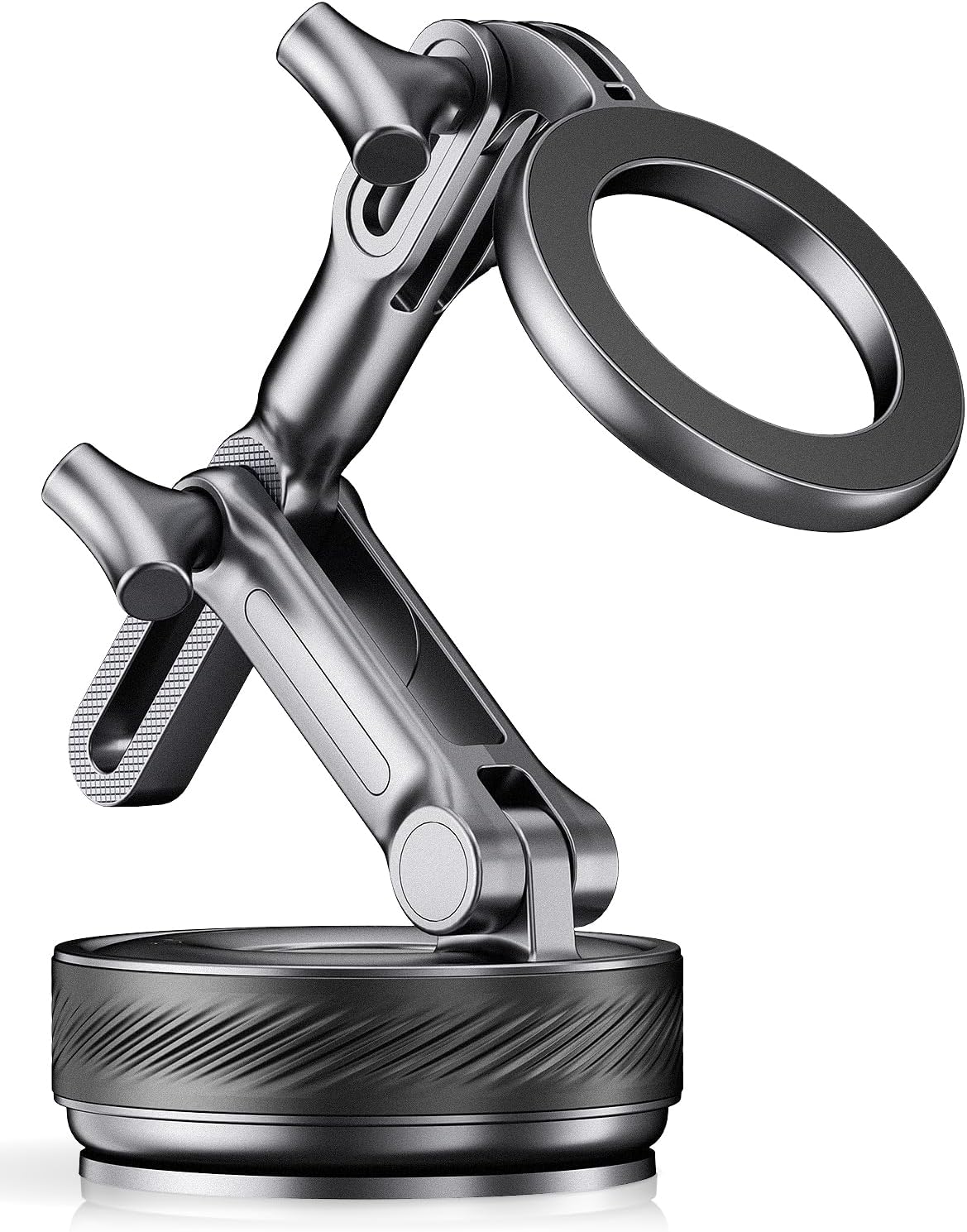 Soporte magnético para teléfono para tu coche, soporte de vacío mejorado de 360°, succión de más de 108 libras y imán de 3000 gf, soporte para teléfono de coche para teléfonos Android de 17 Pro Max, 16, 15, 14, 13 y 12 pulgadas (negro).