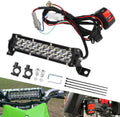 Barra de luz LED para motocicleta e interruptor de encendido/apagado. Kit de faros para CRF110 CRF250F KLX110 TTR110 TTR110E RM85 YZF450. Kit de luz LED universal de 60 W para motocross, compatible con manillares de 7/8" (22 mm) (Plug and Play)