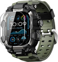 Funda resistente ULTIMAL con correa para Apple Watch de 49 mm, compatible con Apple Watch Ultra 3/2/1, cubierta protectora antigolpes de grado militar para iWatch Tactical Band para hombre (marrón café, 49 mm)
