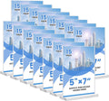 Soporte acrílico para letreros, 5x7, paquete de 15 unidades, expositor vertical transparente para menús de mesa, doble cara, soporte de plástico, adecuado para restaurantes, oficinas, tiendas y ferias.