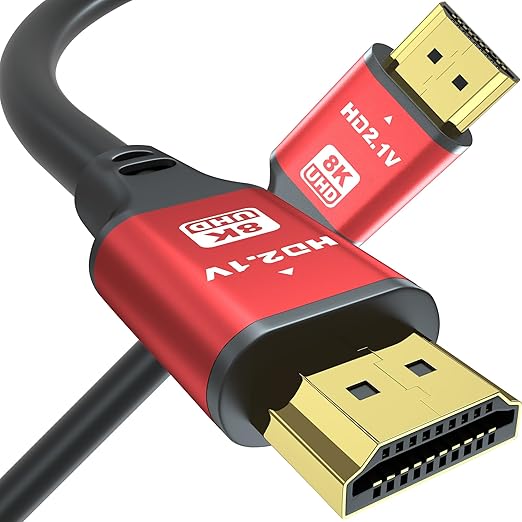 Cables HDMI 8K 48Gbps 2.1 1.5 pies 60HZ, 4K 2.0@120Hz 18GBPS, cable HDMI de alta velocidad, Ultra HD, retorno de audio Ethernet, video 4K, 1080p, 3D, Arc, HDR compatible con Xbox, PS5/PS4