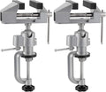 Pack x2 Tornillo de Banco de Aluminio 3" con Rotación 360° – Universal para Soldadura, Carpintería y Joyería