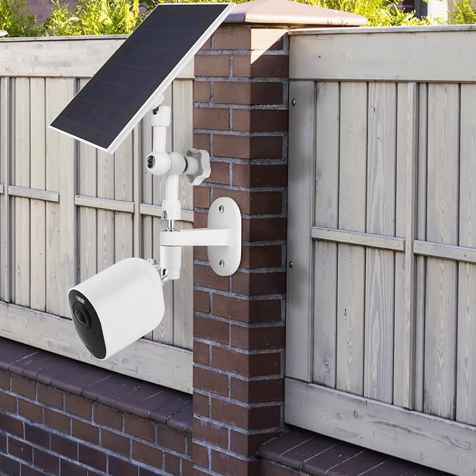 Soporte de pared 2 en 1 para panel solar Arlo y cámara de seguridad Arlo Pro/Pro 2/Pro 3/Pro 4/Ultra, ángulo ajustable para obtener la máxima luz solar para tu panel solar