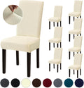 Fundas para Sillas Fafua — Set de 8, Stretch Lavables para Comedor, Cocina, Hotel y Banquete