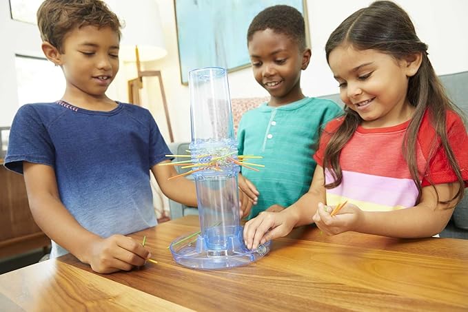 NOTA IMPORTANTE: EL ARTÍCULO PRESENTA UNA QUEBRADURA, NO AFECTA SU FUNCIONAMIENTO – Ker Plunk Juego "Don't Let the Marbles Fall" ("No dejes que caigan las canicas"), Multicolor