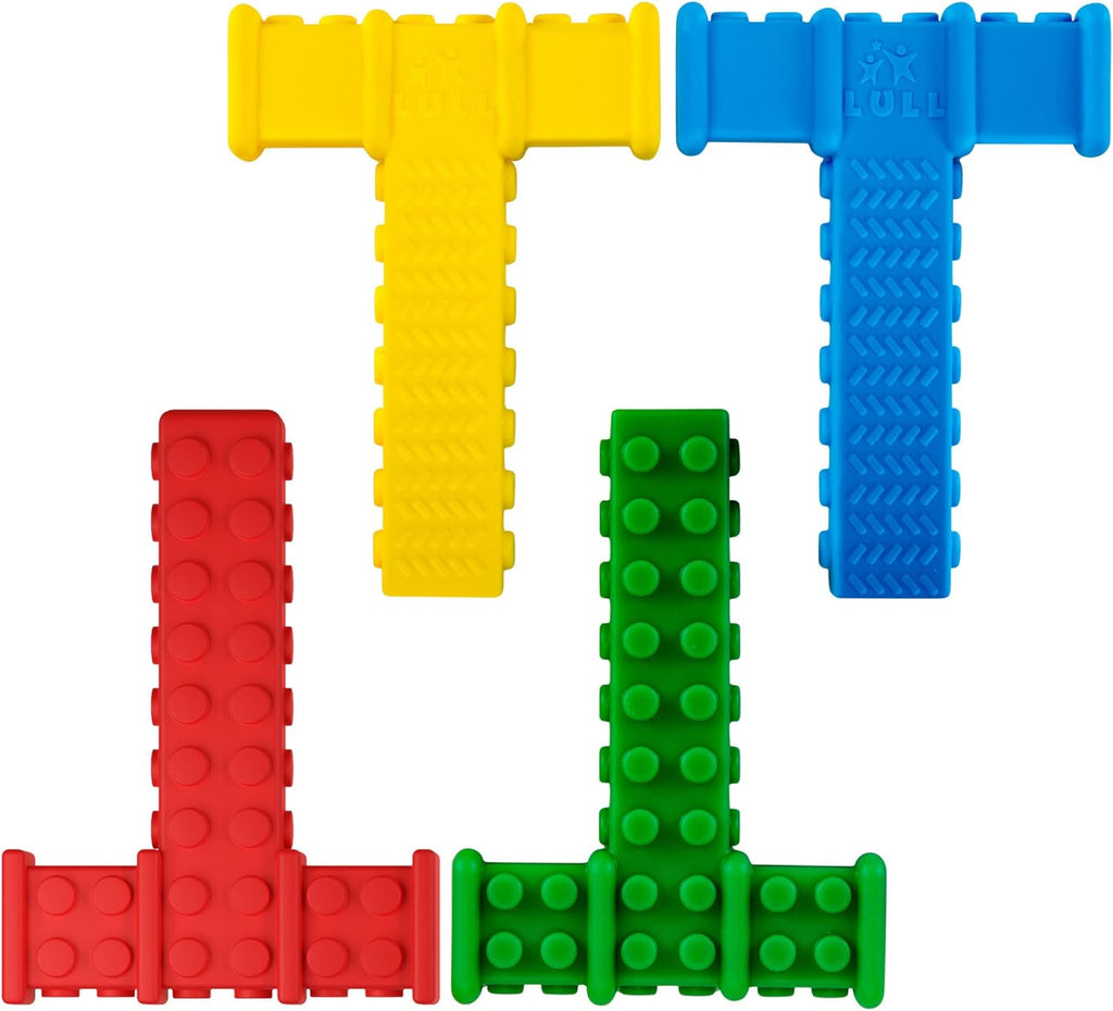 Lull Kids Chewy Sensory Toys for Kids with Autism Sensory Product for Adults Teens Toddlers, ADHD Tools for Kids, ADHD Toys for Autistic Children, Oral Motor Tool Tube, Mouth Toys, Chew Stick (4 Pack)
