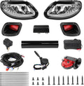 Kit Deluxe de Luces LED para Carrito de Golf EZGO – Compatible con Freedom, TXT, T48 y Valor 2014 en Adelante, 12V, con Senales de Giro, Frenos y Bocina