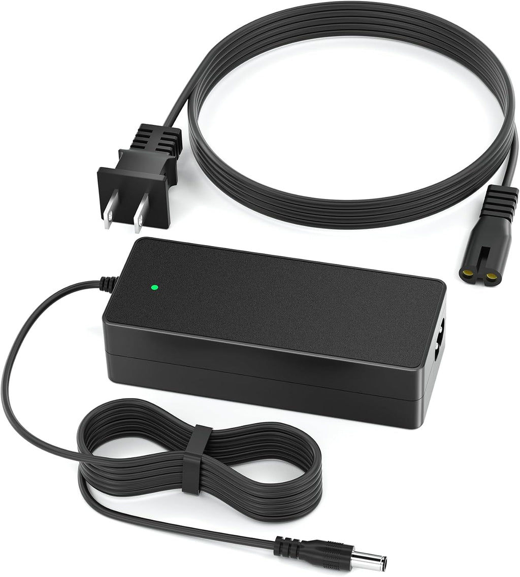 Cargador para patinete eléctrico VHBW de 42 V y 2 A: compatible con los patinetes eléctricos GoTrax GXL V2, Apex y XR Ultra con batería de litio de 36 V. Enchufe redondo de CC (no de 3 clavijas ni XLR).