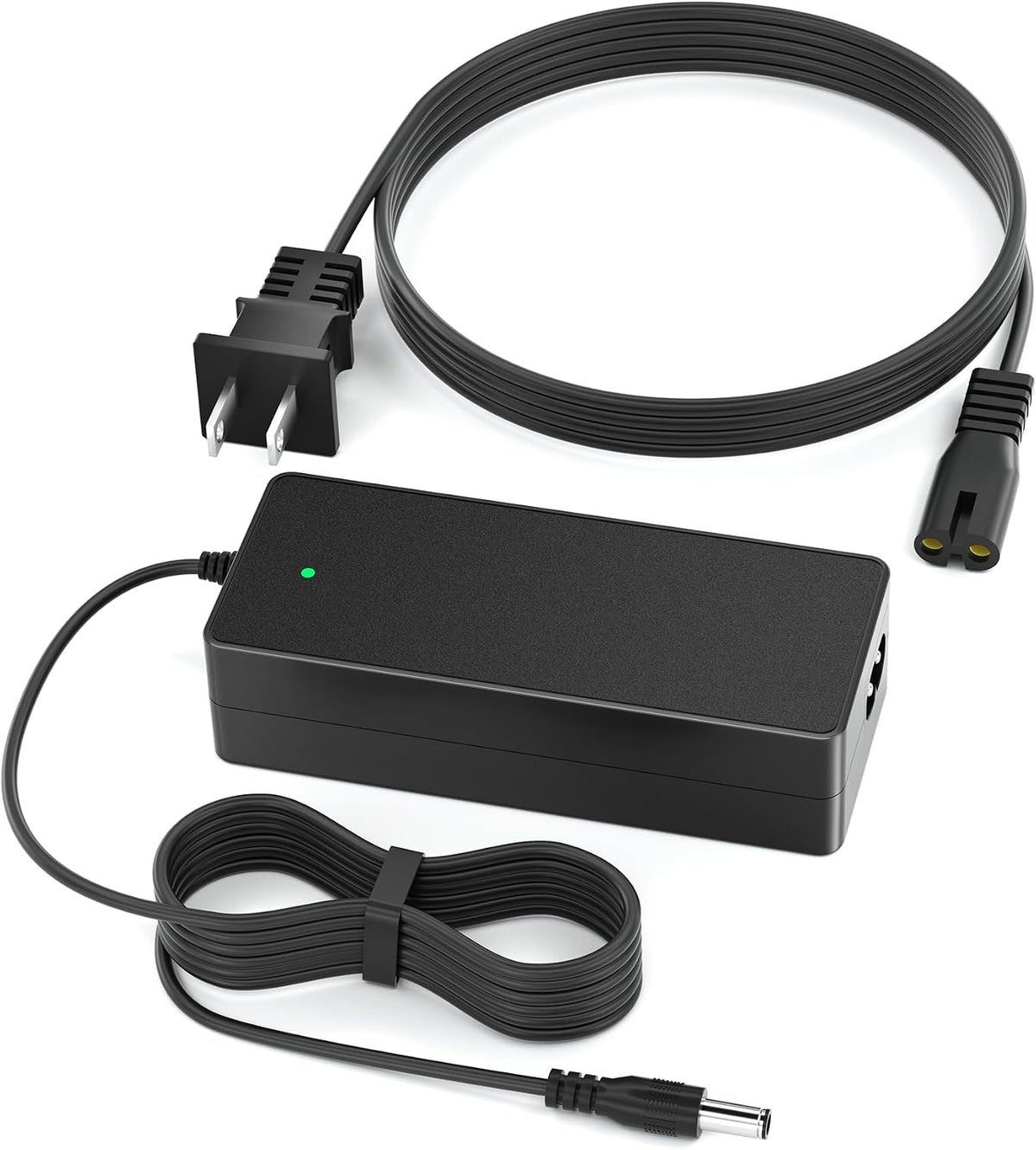 Cargador para patinete eléctrico VHBW de 42 V y 2 A: compatible con los patinetes eléctricos GoTrax GXL V2, Apex y XR Ultra con batería de litio de 36 V. Enchufe redondo de CC (no de 3 clavijas ni XLR).