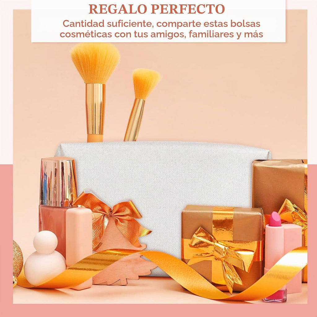 50 bolsas de maquillaje pequeñas a granel de piel sintética