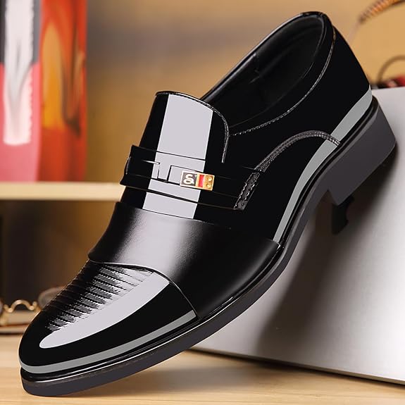 Zapatos de Cuero Casuales de Negocios para Hombre | Moda Formal y Casual | Talla EUR 45