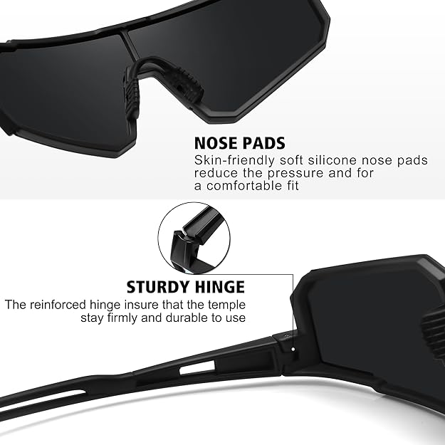 Gafas de sol deportivas polarizadas STORYCOAST para hombre y mujer, montura TR90 irrompible, para ciclismo, pesca y conducción.