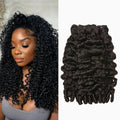 ASHINE Burmese Curly Bundles Human Hair Unprocessed Raw Burmese Hair 22 24 26 inch Quick Weave 3 Bundles Natural Black Water Wave with Spiral End