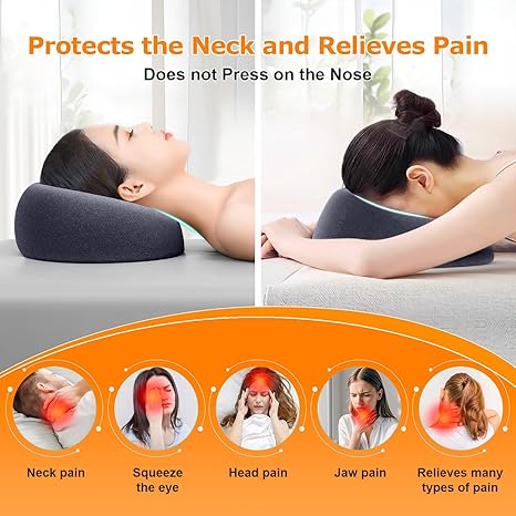 Reposacabezas de masaje facial para cama, almohada boca abajo, masaje para dormir, almohada BBL después de la cirugía, recuperación posterior a la cirugía, almohada para dormir boca abajo