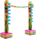Libima Juego de fiesta inflable de limbo hawaiano con temática tropical. Divertido juego de fiesta hawaiana. Accesorios para fiestas hawaianas. Limbo inflable hawaiano para adultos y niños. Juego de fiesta de verano al aire libre en el jardín